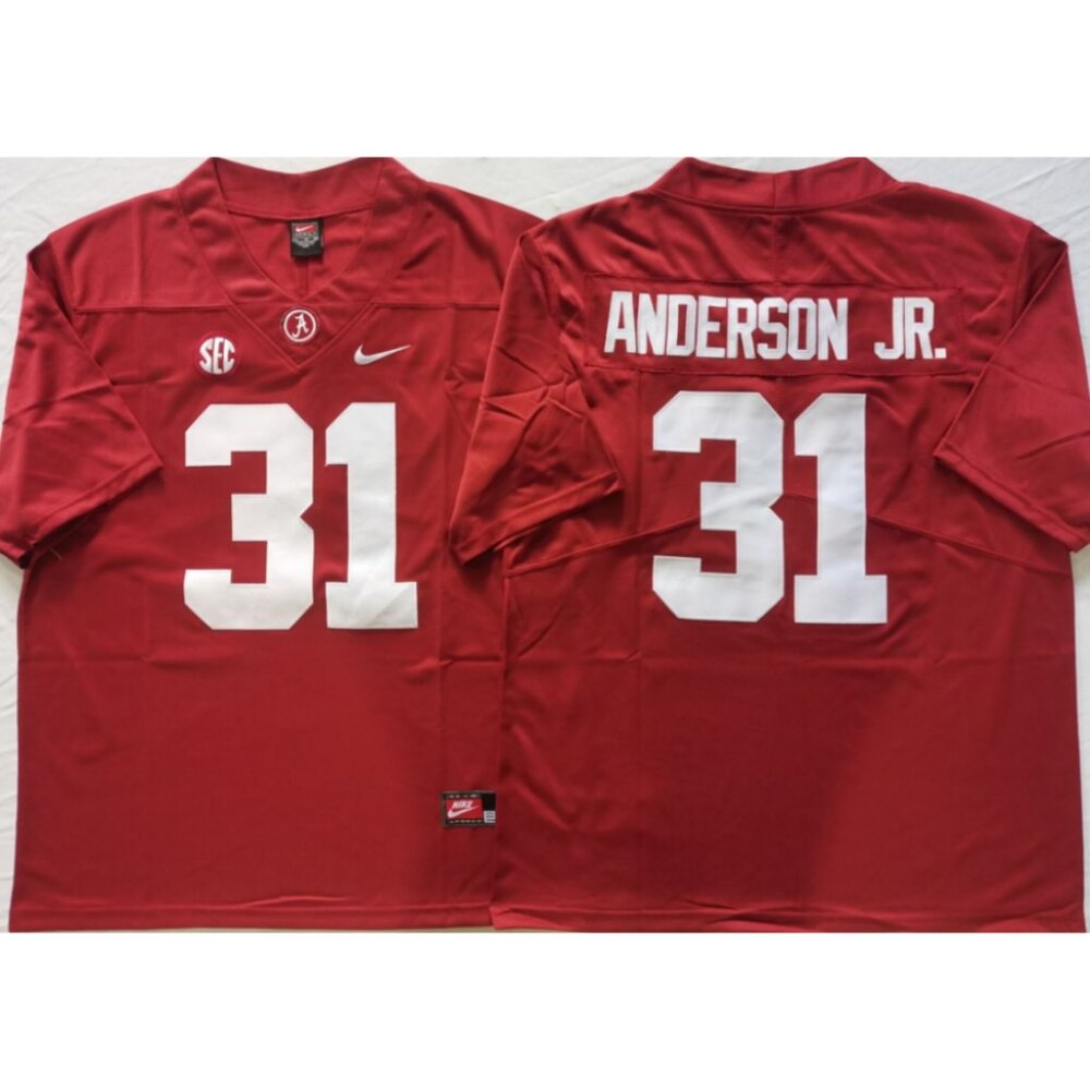 31 Will Anderson Jr Red Stitched Jersey